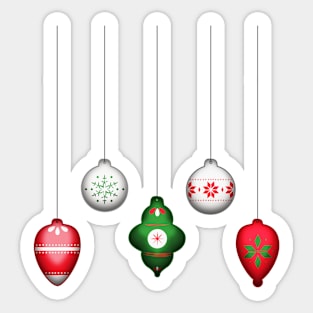 Hanging Christmas Decoration Sticker